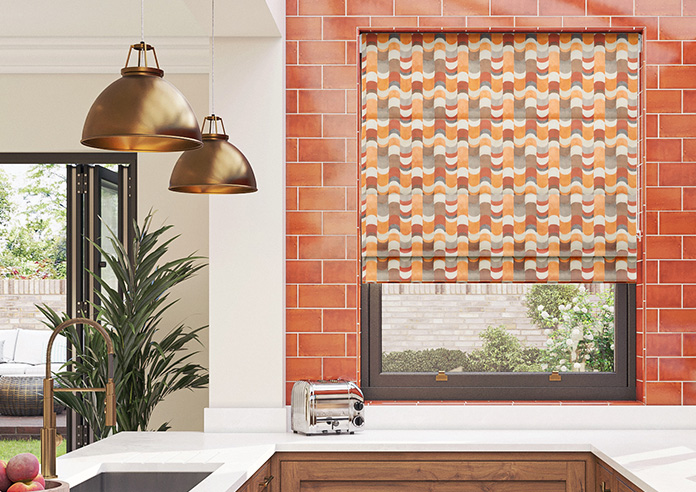 Castillo Velvet, Copper - Twist&Fit Roman Blind - Image 3
